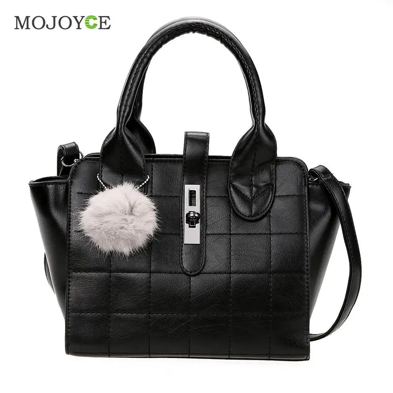 Luxury Handbags Women Bags Designer Pu Shoulder Crossbody Women Messenger Bags Women Leather Handbag With Pompon Bolsa Feminina 1