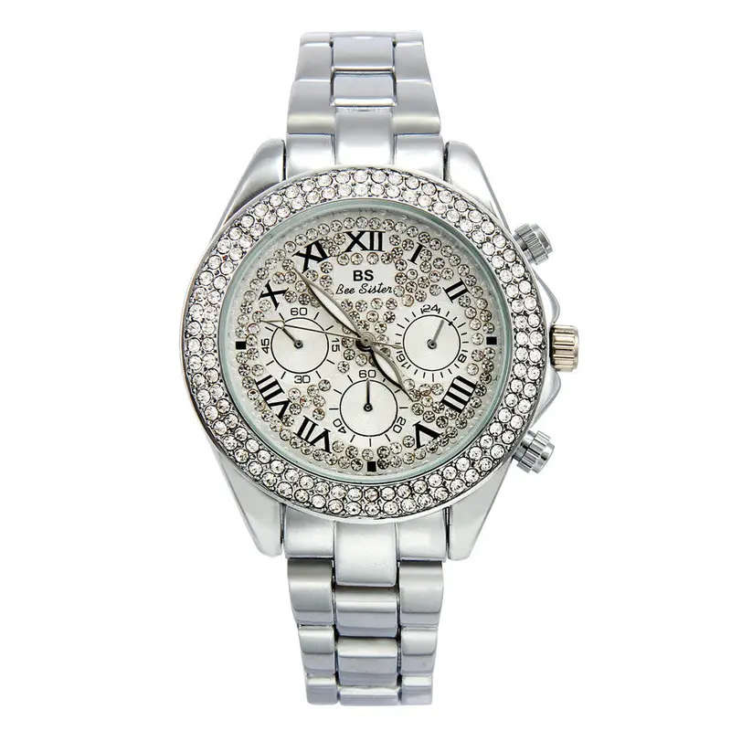 Luxury Ladies Watch Vintage Rhinestone Ceramic Crystal Quartz Watches Lady Dress Watch Wrist Feida 1