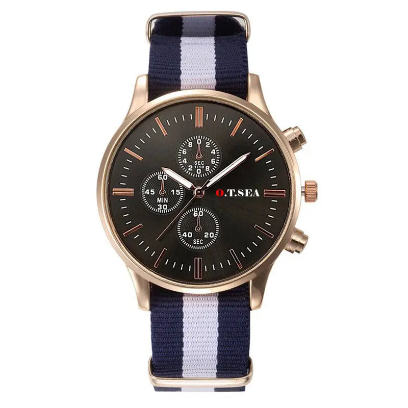 Luxury Ladies Watches Classics Canvas Band Analog Watch Quartz Wrist Watches Gift Feida 1