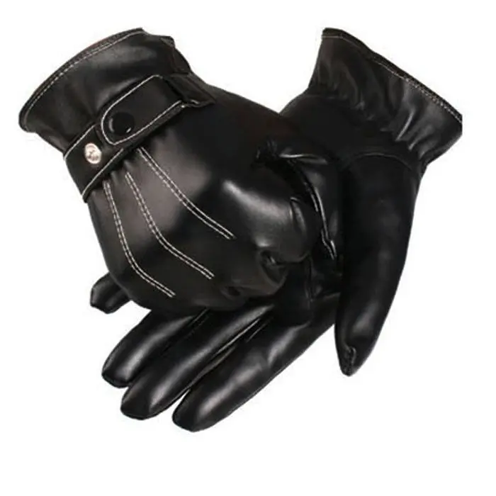 Luxury Men Leather Capacitive Screen Gloves Warm Super & 1