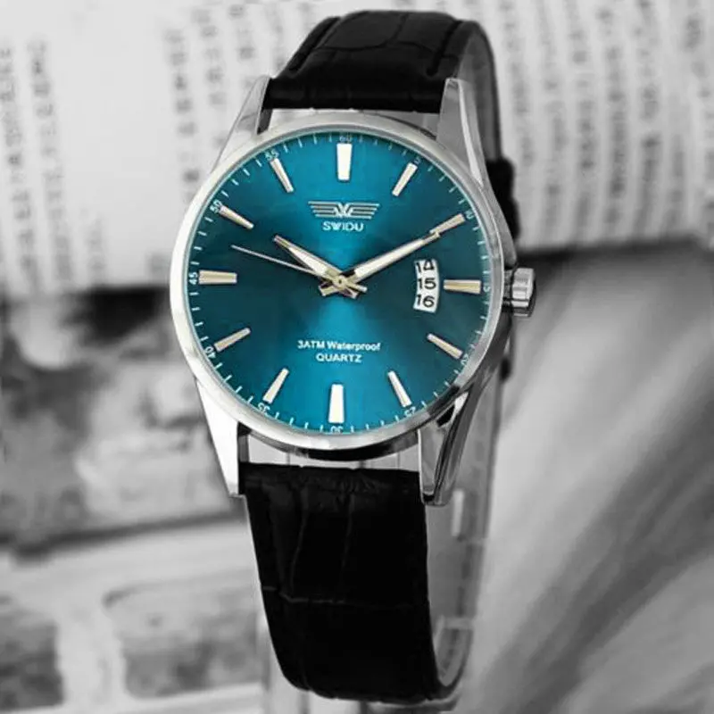 Luxury Men Watch Casual Business Sport Leather Watches With Calendar Quartz Men Date Wristwatch Military Relogio Masculino 1
