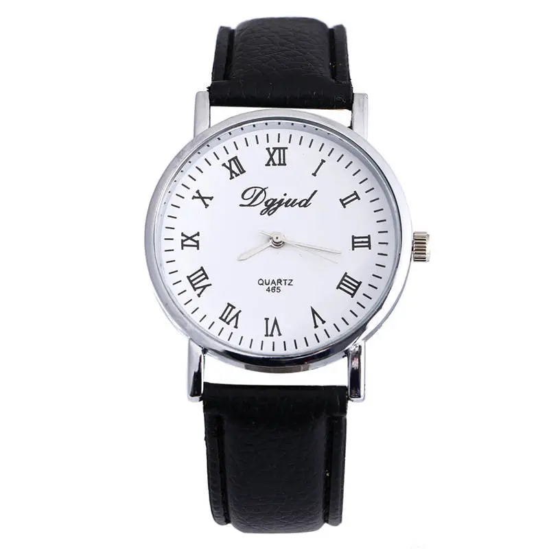 Luxury Men Watch Faux Leather Sport Watch Analog Quartz Wrist Watch Military Hour Business Casual Relogio 4