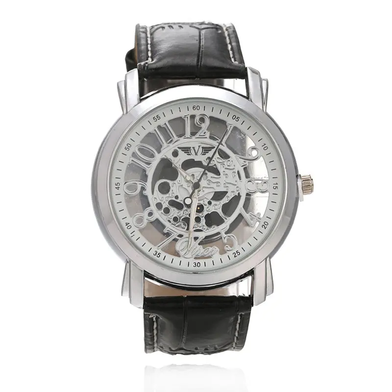 Luxury Men's Watch Quartz Imitate Skeleton Hours Sport Casual Boys Military Army Reloj Relogio 1