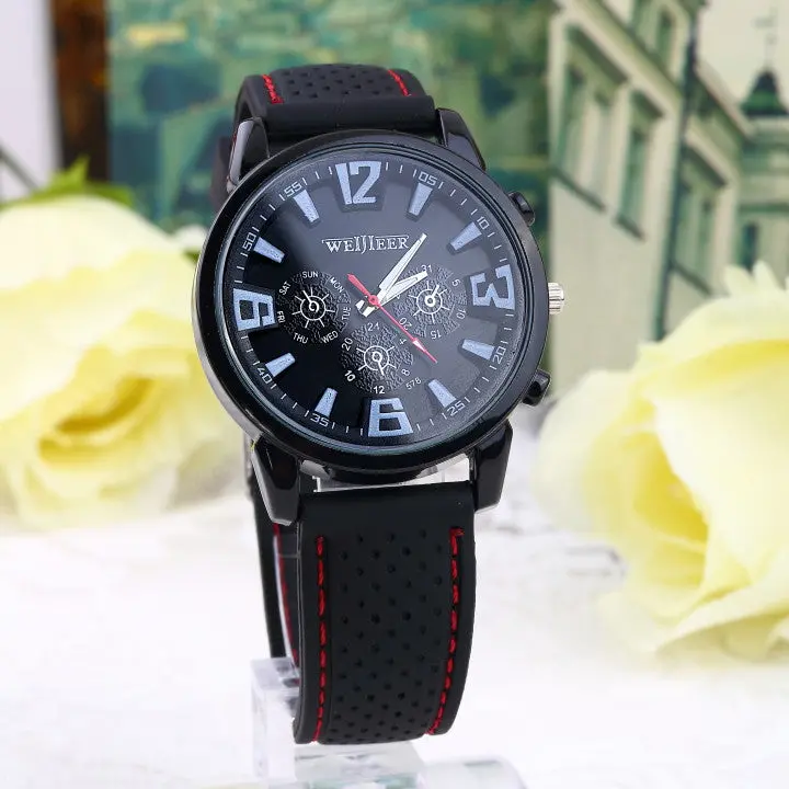 Luxury Military Pilot Army Outdoor Style Silicorist Watch 1