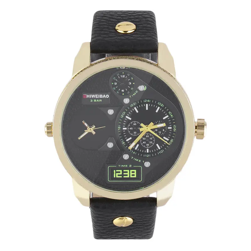 Luxury Multi-Fuctions Dual Display Water Resistant Sports Watchwatch Casual Cool Watchwatches 3
