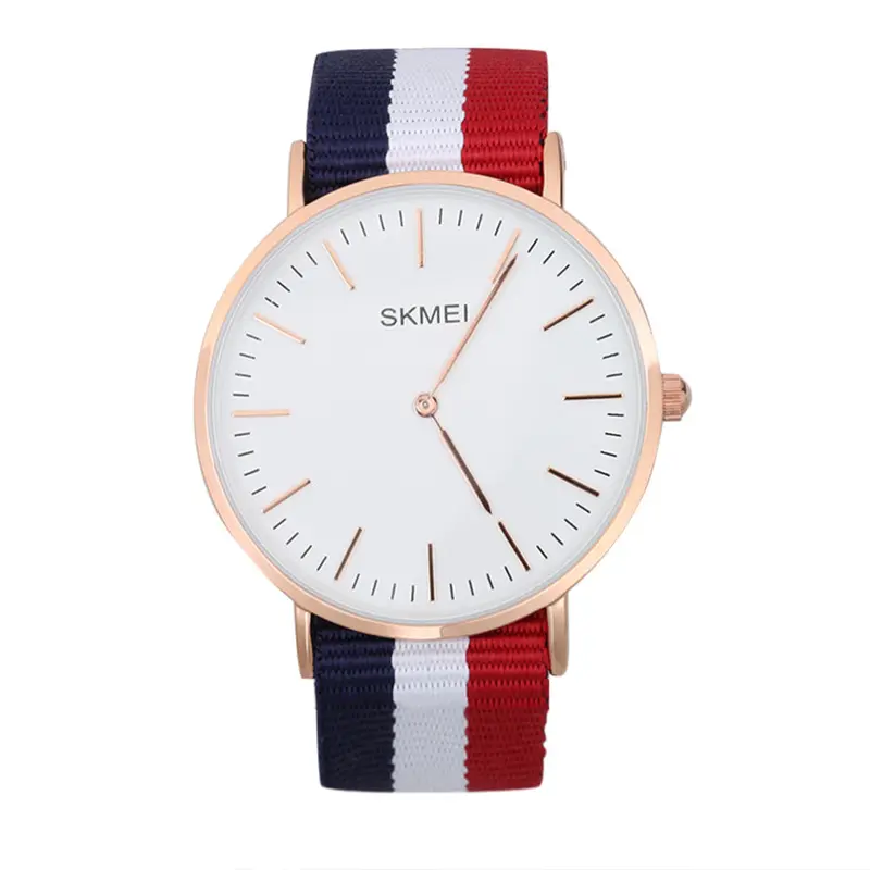 Luxury Quartz Watchescasual Ultrathin Nylon Band England Stripe Style Wristwatches 1
