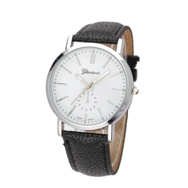 Luxury Reloj Women Men Leather Watch Analog Quartz Vogue Wristwatch Military Masculino Hours 2
