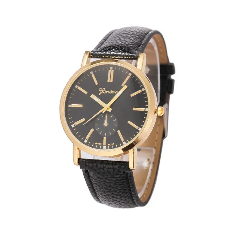 Luxury Reloj Women Men Leather Watch Analog Quartz Vogue Wristwatch Military Masculino Hours 3