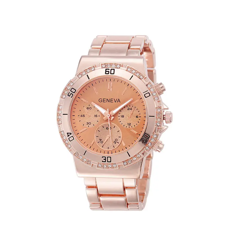 Luxury Rhinestone Women Watch Bracelet Wristwatches Lady Dress Watch Clock Quartz Relogio Steel Reloj Rose Gold 1