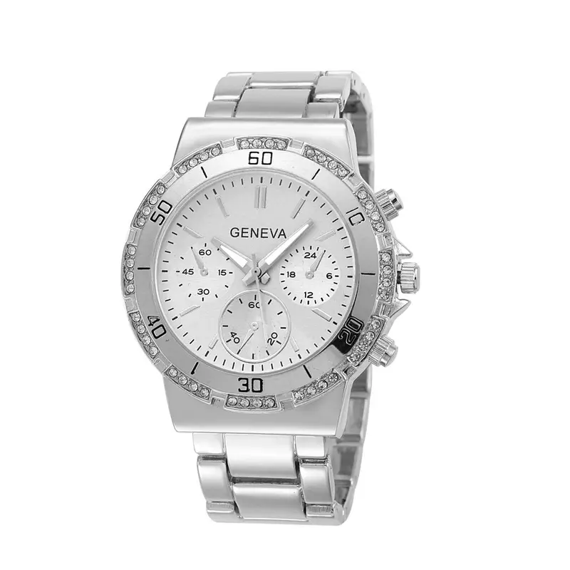 Luxury Rhinestone Women Watch Bracelet Wristwatches Lady Dress Watch Clock Quartz Relogio Steel Reloj Rose Gold 3