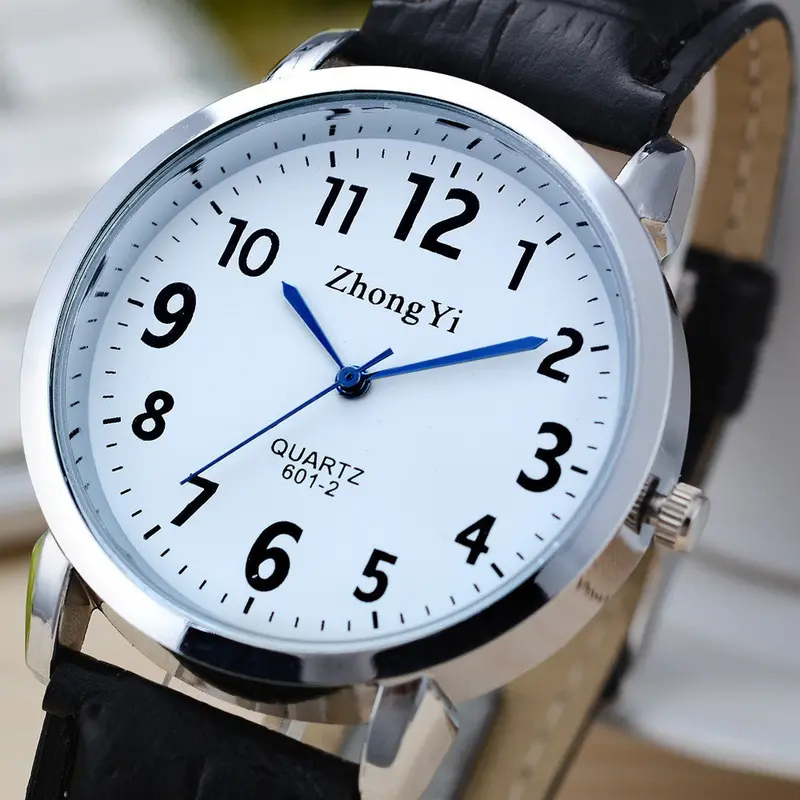 Luxury Roman Number Quartz Analog Mens Watch Leather Band Relojes Men Sport Wrist Watch Gifts 1