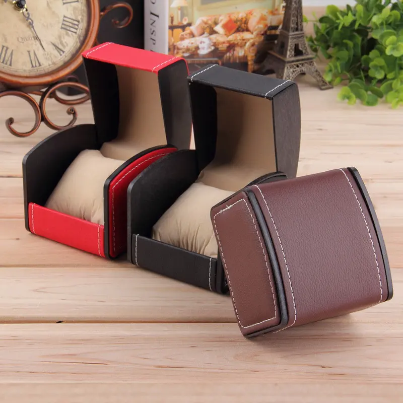Luxury Watch Box Display Case Gift Box For Watch Jewelry Storage Holder Leather Watch Box With Pillow 1