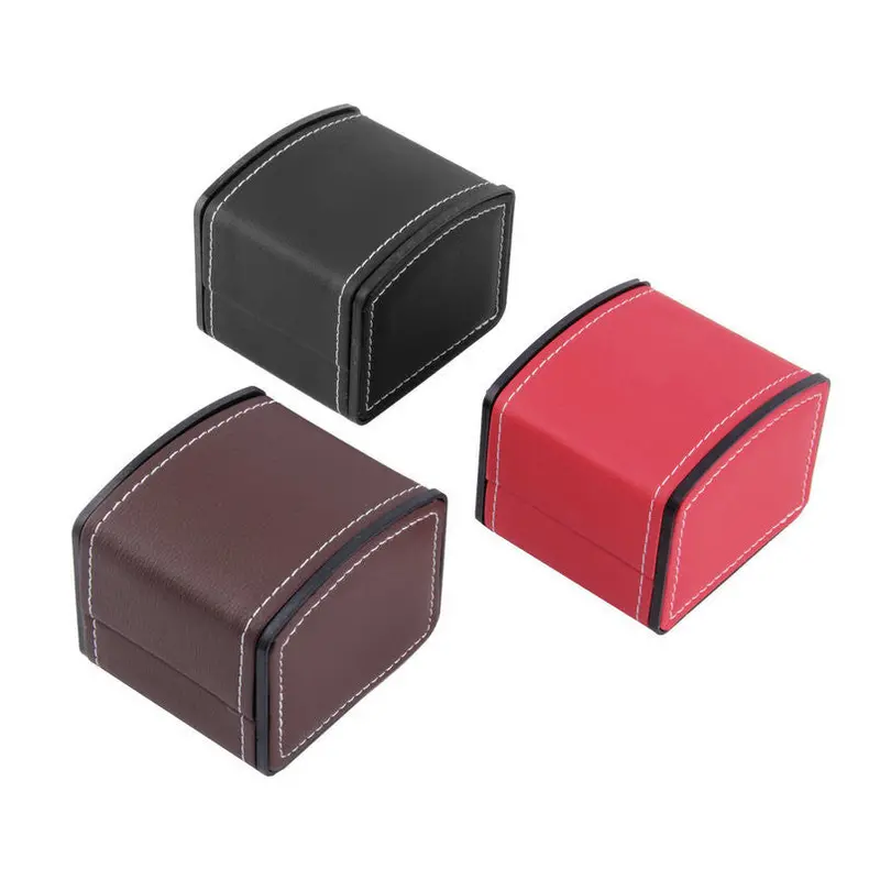 Luxury Watch Box Gift Boxes Leather Watch Box With Pillow Watch Packaging For Bangle Ring Earrings Wrist Watch Box 2