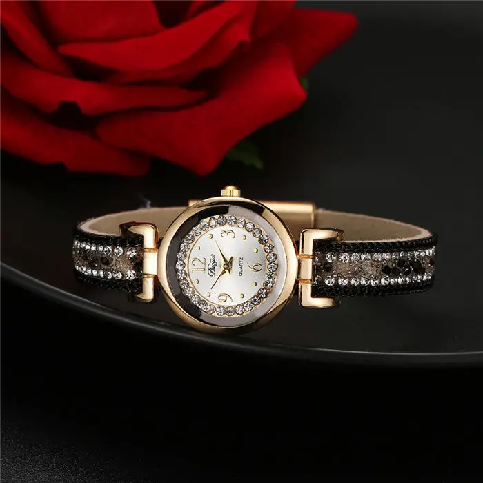 Luxury Watch Bracelet Women Duoya Diamond Ladies Wrist Watch Clock Girl Watch Vintage Outdoor Watch Feida 1