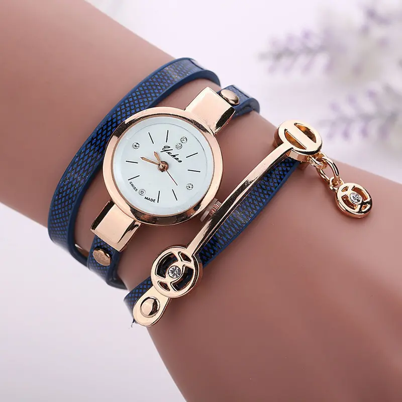 Luxury Watch Crystal Bling Women Girls Dress Watch Vogue Beauty Bracelets Hours Relogio 8Candy Colors 1
