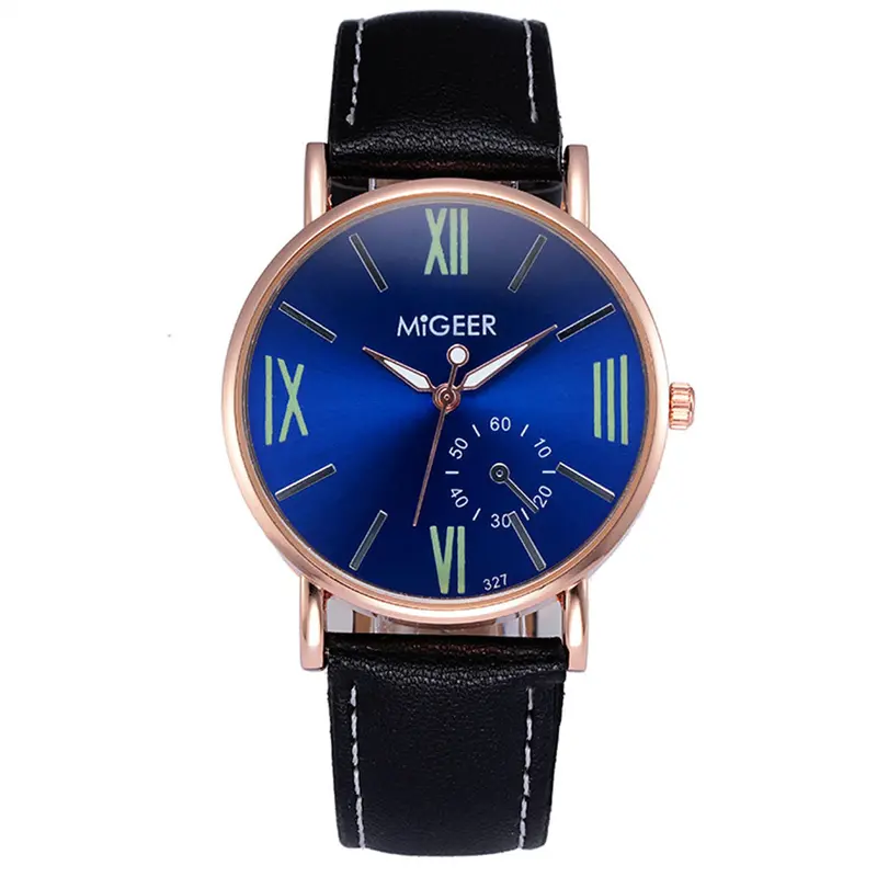 Luxury Watch Men Crocodile Faux Leather Analog Watch Wrist Watches Relogio Masculino Feida 1