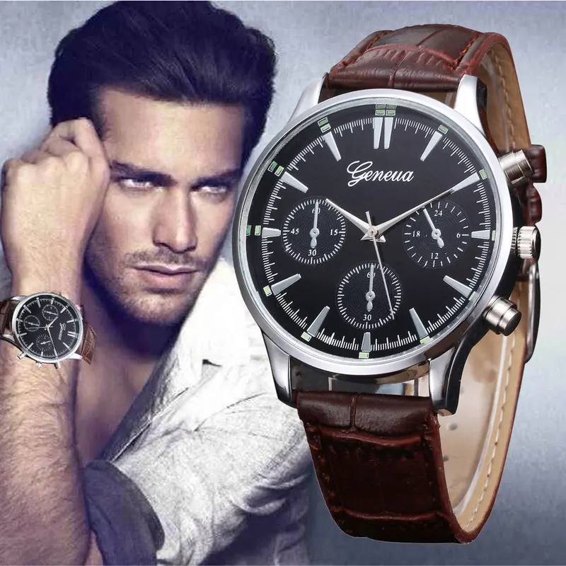 Luxury Watch Men Retro Design Leather Band Analog Alloy Quartz Watch Relogio Masculino Men Watches Sports Watches Feida 2