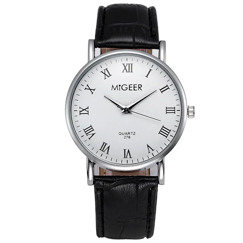 Luxury Watch Montre Homme Relogio Masculino Crocodile Faux Leather Mens Analog Watch Wrist Watches Feida 1