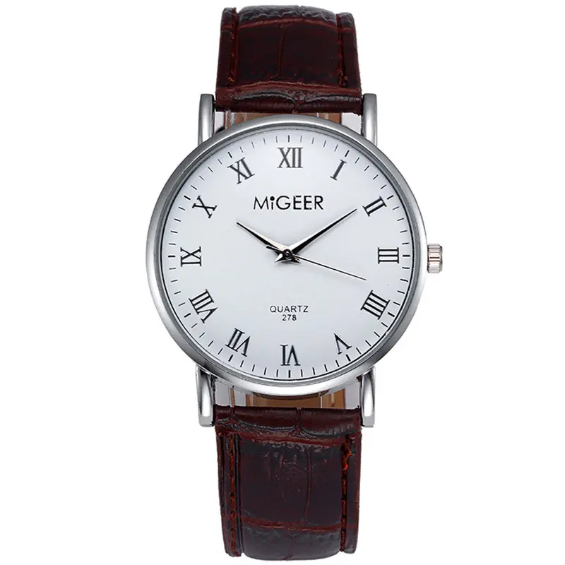Luxury Watch Montre Homme Relogio Masculino Crocodile Faux Leather Mens Analog Watch Wrist Watches Feida 2