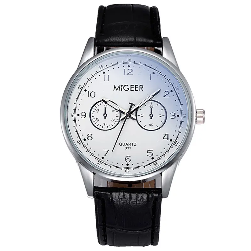 Luxury Watch Relojes Hombre Crocodile Faux Leather Mens Analog Watch Wrist Watches Montre Homme Feida 1