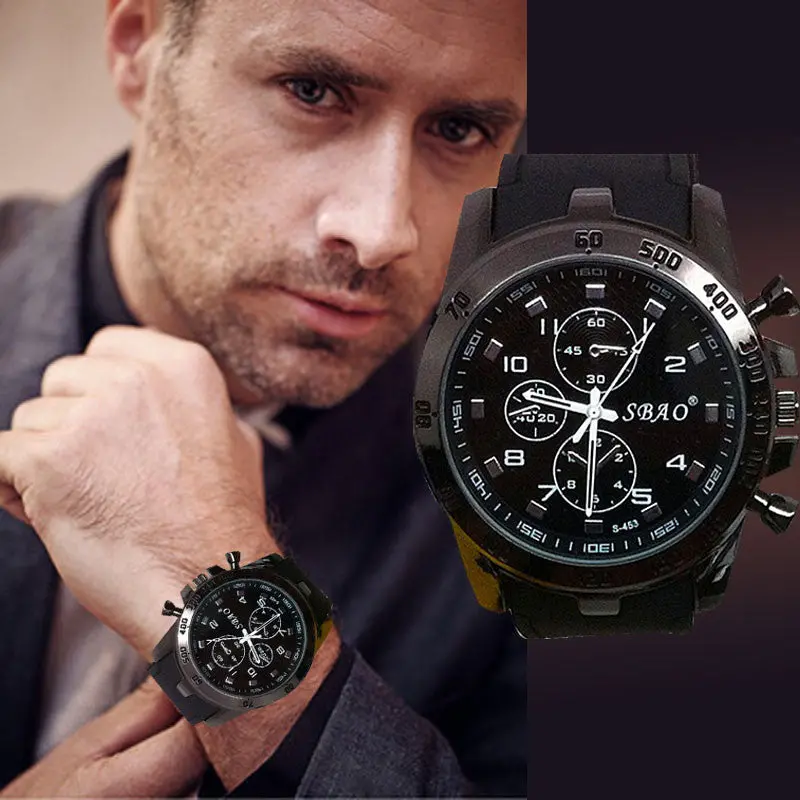 Luxury Watch Stainless Steel Sport Men's Watch Analog Quartz Hour Military Relogio Modern Men Clock Masculino 1
