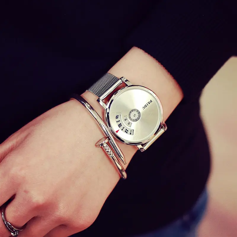 Luxury Watch Women Creative Stainless Steel Men's Military Quartz Wrist Watch Ladies Watches Montre 2