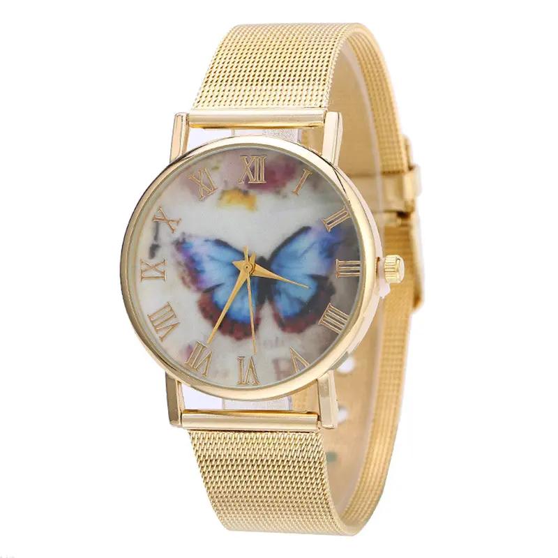 Luxury Watch Women Gold Stainless Steel Analog Quartz Wrist Watch Ladies Watches Montre 1
