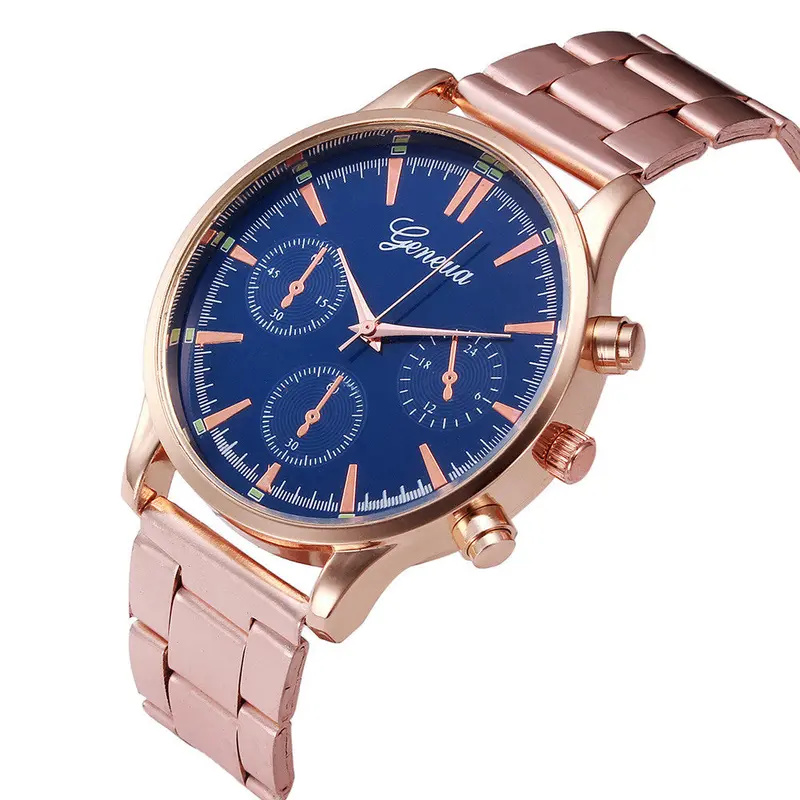 Luxury Watch Women Man Crystal Stainless Steel Analog Quartz Wrist Watch Watches For Men 2