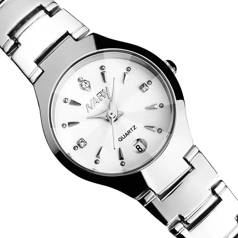 Luxury Women Single Watch Top Calendar Quartz Stainless Steel Date Wrist Watches Montre Reloj 2
