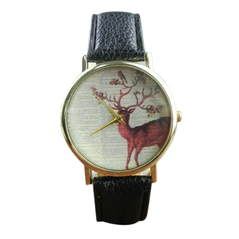Luxury Women Watch Bracelet Deer Print Watches Lady Casual Wristwatches Relogio Feminino Reloj Girls Hour Gifts 1