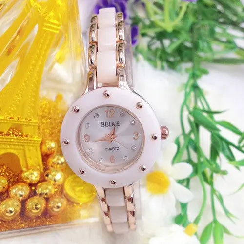 Luxury Women Watch Elegent Office Lady Dress Hours Women Watches Ladies Diamond Ceramic Strap Watches 2
