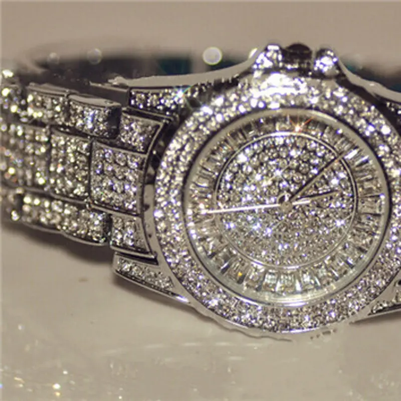 Luxury Women Watches Montre Rhinestone Ceramic Crystal Quartz Watch Lady Dress Watches Gifts Feida 1