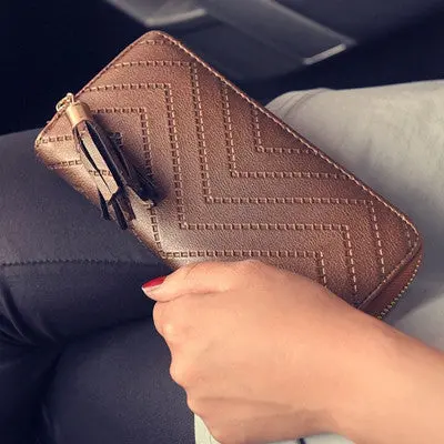 Luxury Women's Purse Wallets Pu Leather Designer Wallet Lady Zipper Casual Women Purses 3