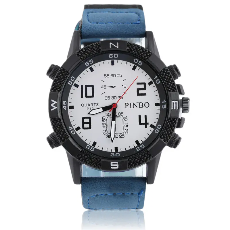 Luxurysports Watchcasual Military Watchesquartz Hour Leather Strap Wristwatch 4