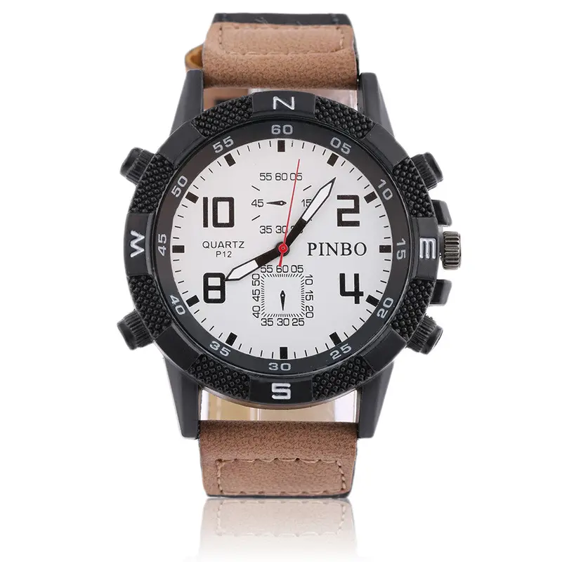 Luxurysports Watchcasual Military Watchesquartz Hour Leather Strap Wristwatch 5