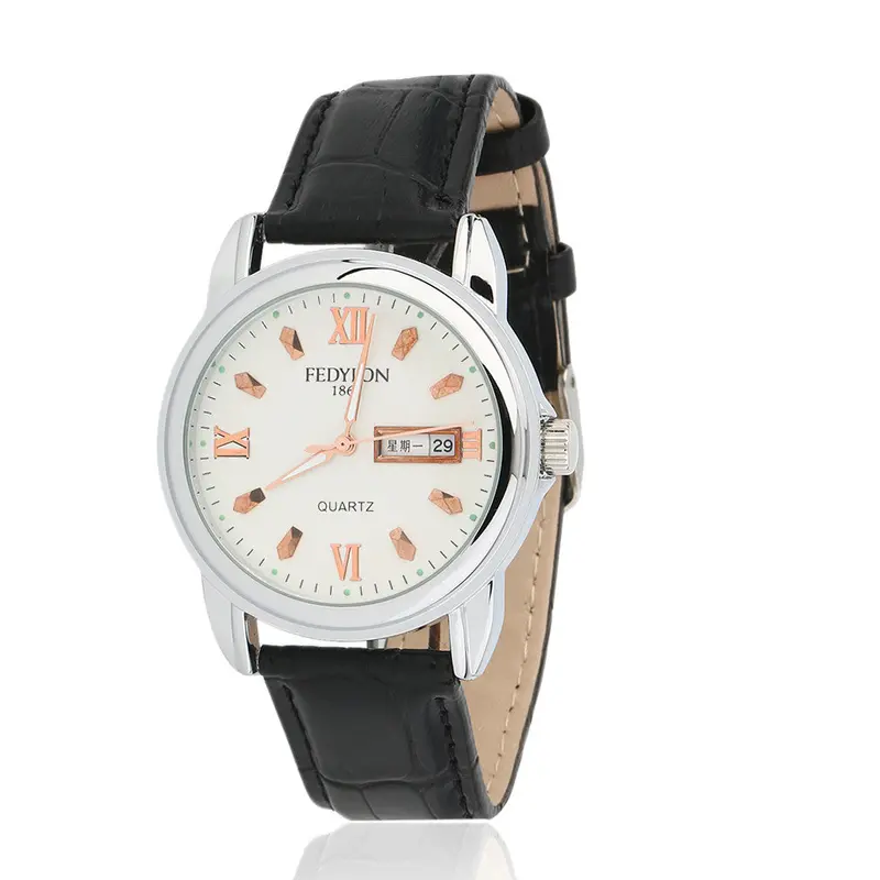 Luxurysuper Soft Leather In Date Calendar Waterproof Quartz Watch 2