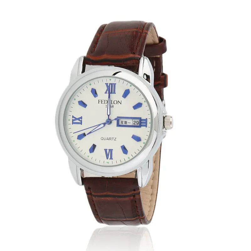 Luxurysuper Soft Leather In Date Calendar Waterproof Quartz Watch 4