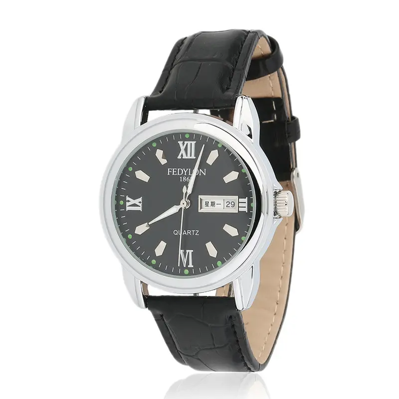 Luxurysuper Soft Leather In Date Calendar Waterproof Quartz Watch 5