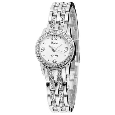 Lvpai Famous Women Bracelet Watch Gold Alloy Wrist Watches Women Dress Watches Thin Band Quartz Clock Relojes 3
