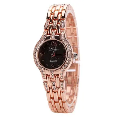 Lvpai Gold Watch Luxury Gemstone Bracelet Wristwatches Women Dress Watches Quartz Clock Best Gifts 1