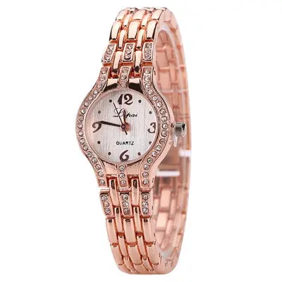 Lvpai Gold Watch Luxury Gemstone Bracelet Wristwatches Women Dress Watches Quartz Clock Best Gifts 2