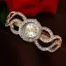 Lvpai Luxury Women Watches Bracelet Rhinestone Crystal Dress Clock Bangle Watch Famous Gift Relogio Feminino 1