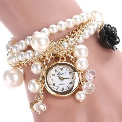 Lvpai Top Luxury Watches Women Rhinestone Bracelet Quartz Clock Dress Watches Ladies Wristwatch Relogio 1