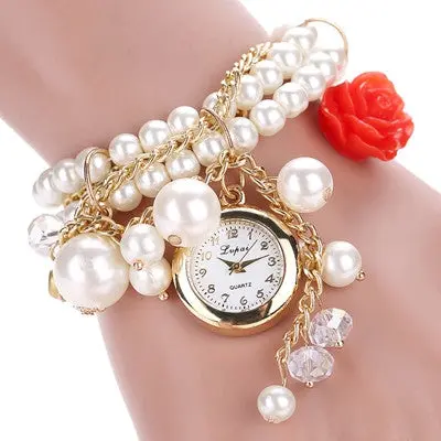 Lvpai Top Luxury Watches Women Rhinestone Bracelet Quartz Clock Dress Watches Ladies Wristwatch Relogio 5