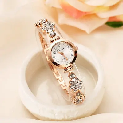 Lvpai Watches Gold Women Bracelet Watch Alloy Wrist Watches Casual Women Clock Gift Quartz Relogio 1