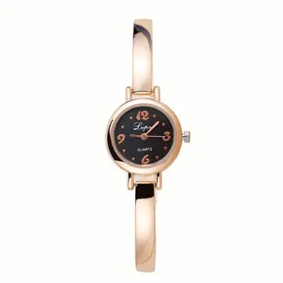 Lvpai Watches Women Luxury Gold Women Bracelet Watch Dress Vintage Electronic Clock Reloj 1