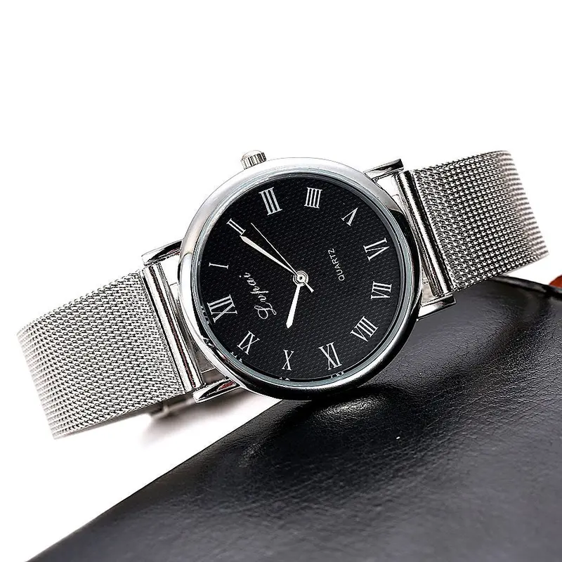 Lvpai Watches Women Men Bracelet Watch Silver Mesh Band Wristwatches Casual Simple Electronic Clock Relojes 1