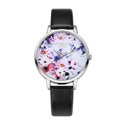 Lvpai Watches Women Quartz Flower Pattern Elegant Dress Clock Ladies Gift Watch Relogio Feminino 1