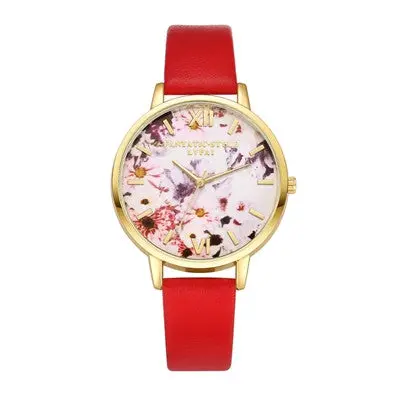 Lvpai Watches Women Quartz Watch Clock Ladies Dress Clock Pu Leather Band Gift Watches Relogio Feminino 7