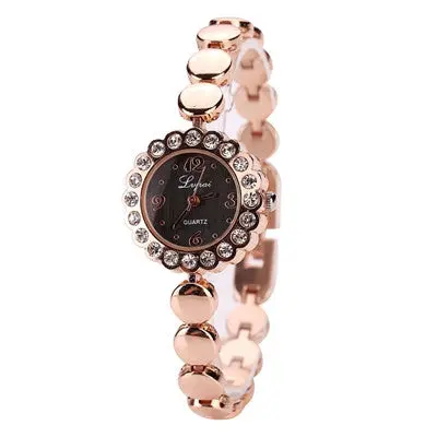 Lvpai Women Bracelet Watch Women Gold Jewelry Steel Wristwatch Relogio Feminino Crystal Dress Watch 1